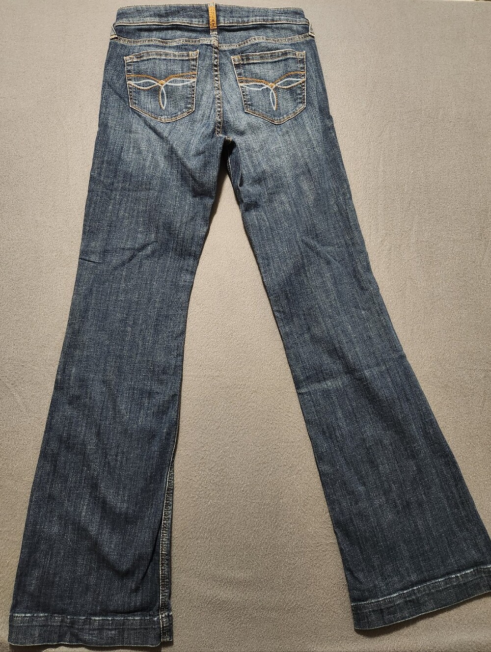 Ariat Jeans Women Size 28L Blue Slim Trouser Bootcut Cowgirl - Picture 11 of 13